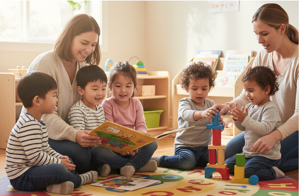 FCDNA educators working with diverse children